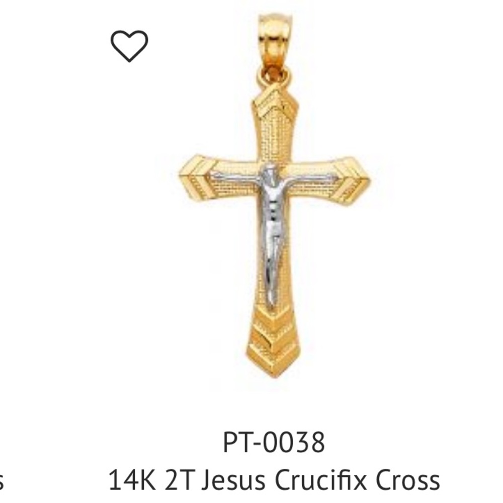 Gold cross 14 k